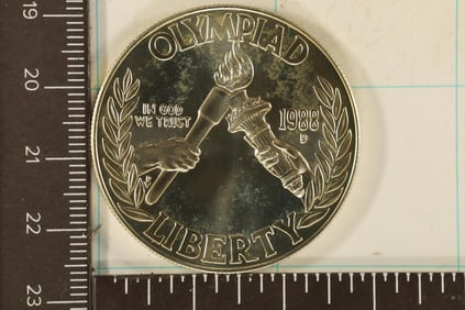 1988-D UNC US OLYMPIAD SILVER DOLLAR IN HARD