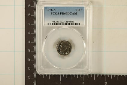 1976-S ROOSEVELT DIME PCGS PR69 DCAM