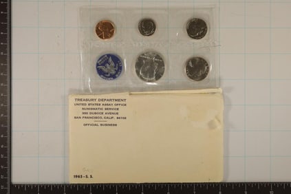 1965 US SPECIAL MINT SET WITH ENVELOPE