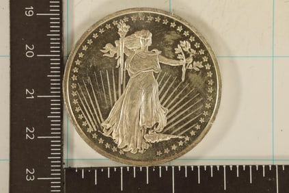 1 TROY OZ .999 FINE SILVER PF ROUND, SILVERTOWNE