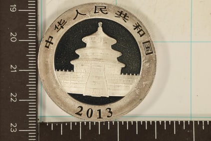 1 TROY OZ 999 FINE SILVER 2019 CHINA 10 YUAN PANDA