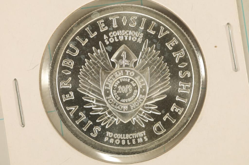 1 TROY OZ .999 FINE SILVER UNC ROUND FREEDOM GIRL (1 of 2)