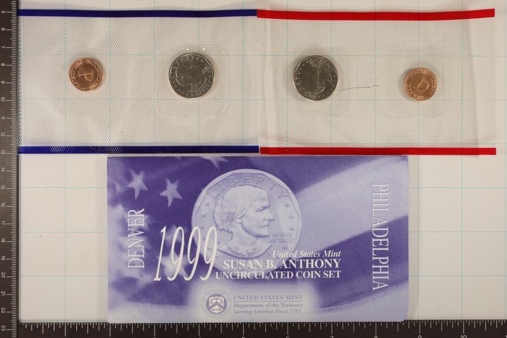 1999-P & D SBA DOLLAR SOUVENIR SET (2 COINS) (1 of 2)