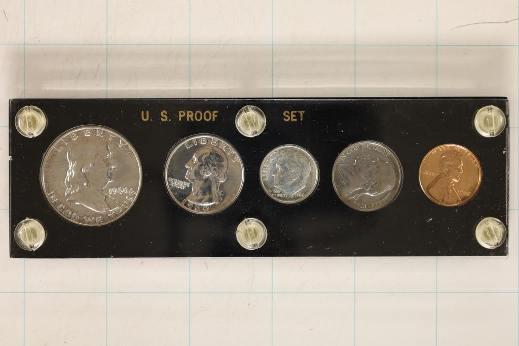 1960 US SILVER PROOF SET IN CAPITAL PLASTICS CASE (1 of 2)