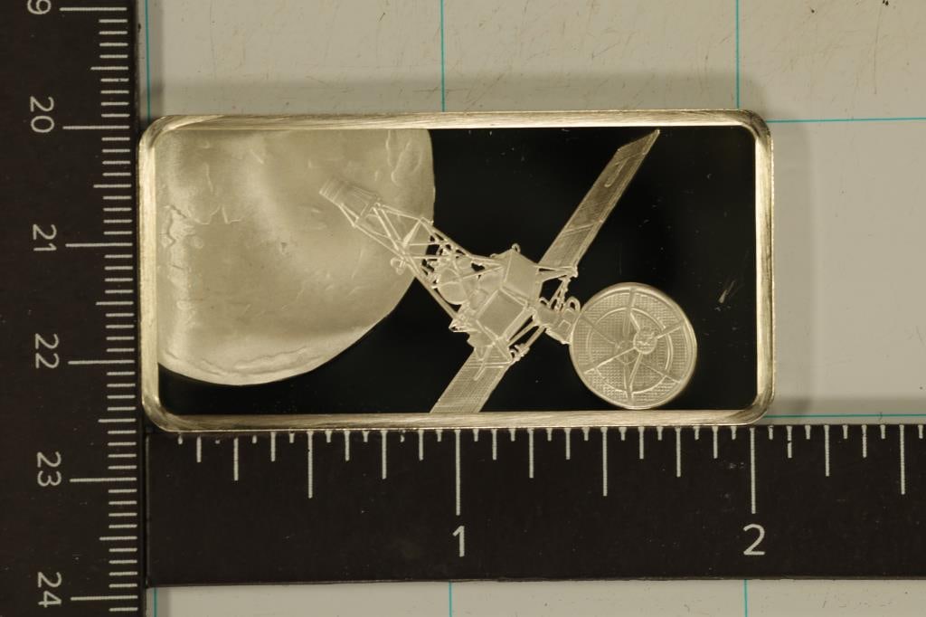 .93 TROY OZ. PROOF STERLING SILVER SPACE INGOT (1 of 2)
