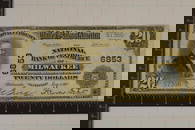 1918 LARGE SIZE BLUE SEAL US $20 NATIONAL CURRENCY