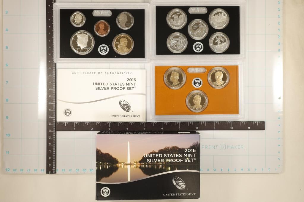 2016 US SILVER PROOF SET (WITH BOX) AND (1 of 2)