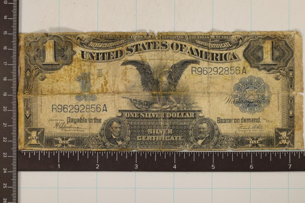 1899 US $1 BLACK EAGLE LARGE SIZE SILVER CERT. (1 of 2)