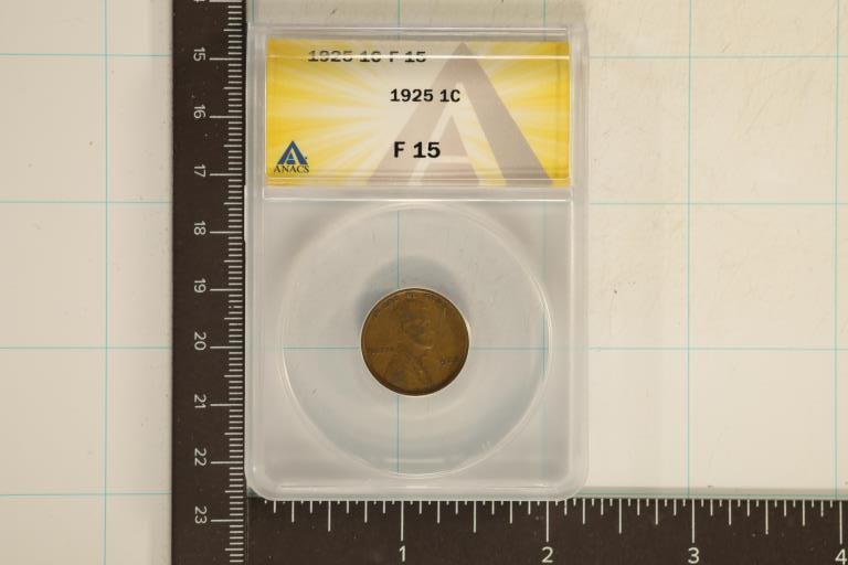 1925 LINCOLN WHEAT CENT ANACS F15 (1 of 2)