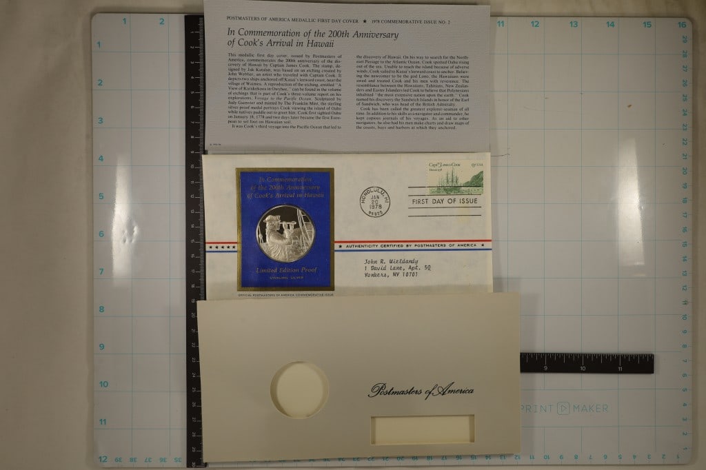 .8 TROY OZ. PROOF STERLING SILVER ROUND IN FDC (1 of 2)