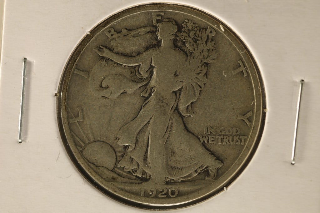 1920-D SILVER WALKING LIBERTY HALF DOLLAR (1 of 2)