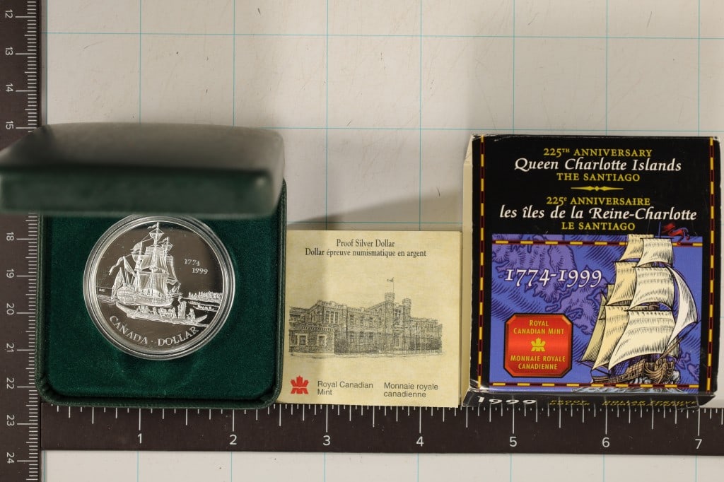 1999 CANADA SILVER PROOF $1 "25TH ANNIVERSARY (1 of 3)