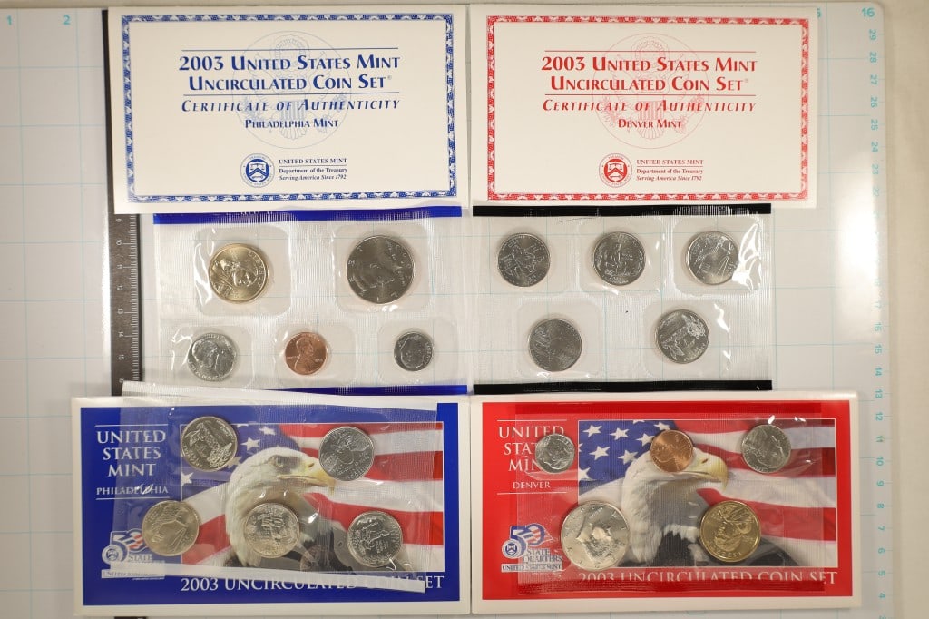 2003 US MINT SET (UNC) P/D (WITH ENVELOPE) AND (1 of 2)