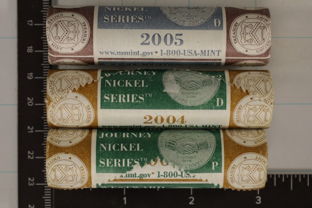 3 SOLID DATE $2 ROLLS OF BU WESTWARD JOURNEY (1 of 3)