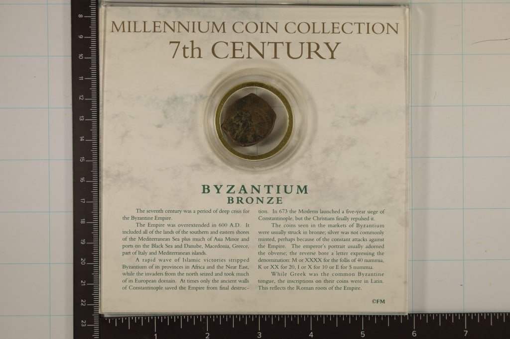 7TH CENTURY MILLENNIUM COIN COLLECTION BYZANTINE: BRONZE