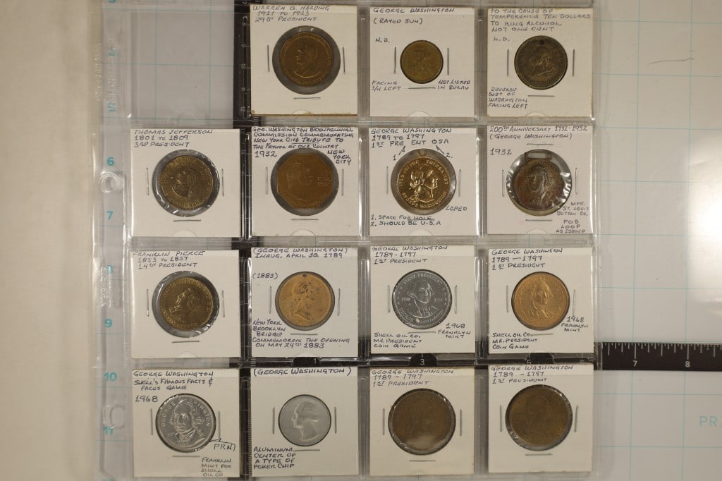 15 ASSORTED TOKENS ETC..., 1932 200TH ANNIVERSARY (1 of 6)