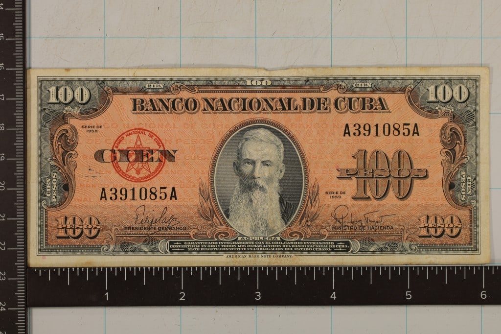 1959 CUBA 100 PESO BILL (1 of 2)