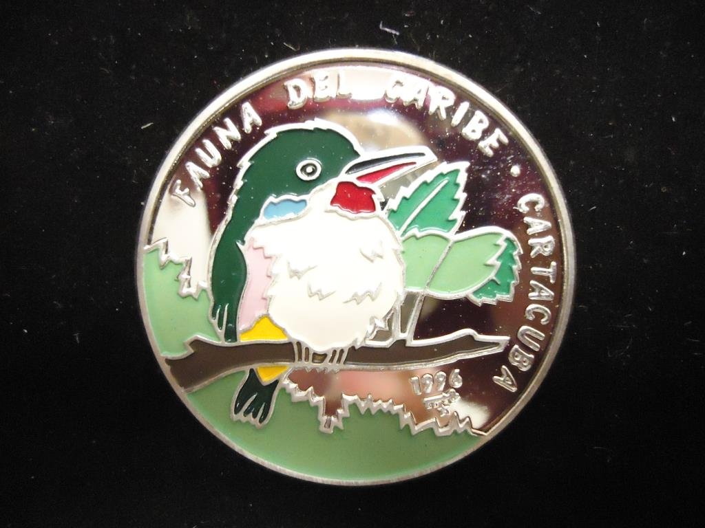 1994 CUBA SILVER PROOF 10 PESOS "FAUNA SERIES" (1 of 2)