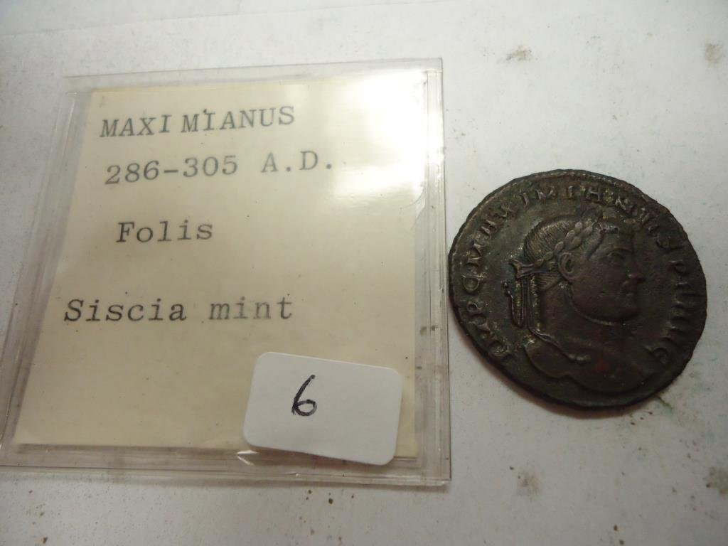 286-305 A.D. MAXIMIANUS "SISCIA MINT" ANCIENT COIN (1 of 2)