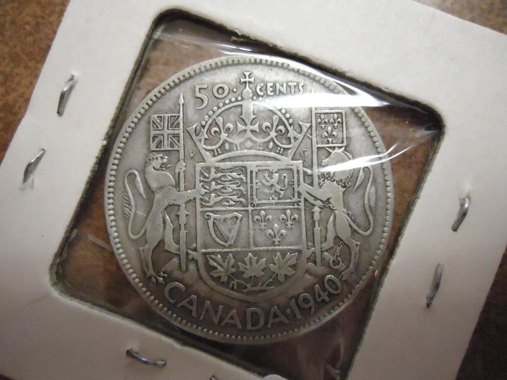 1940 CANADA SILVER 50 CENTS (1 of 2)