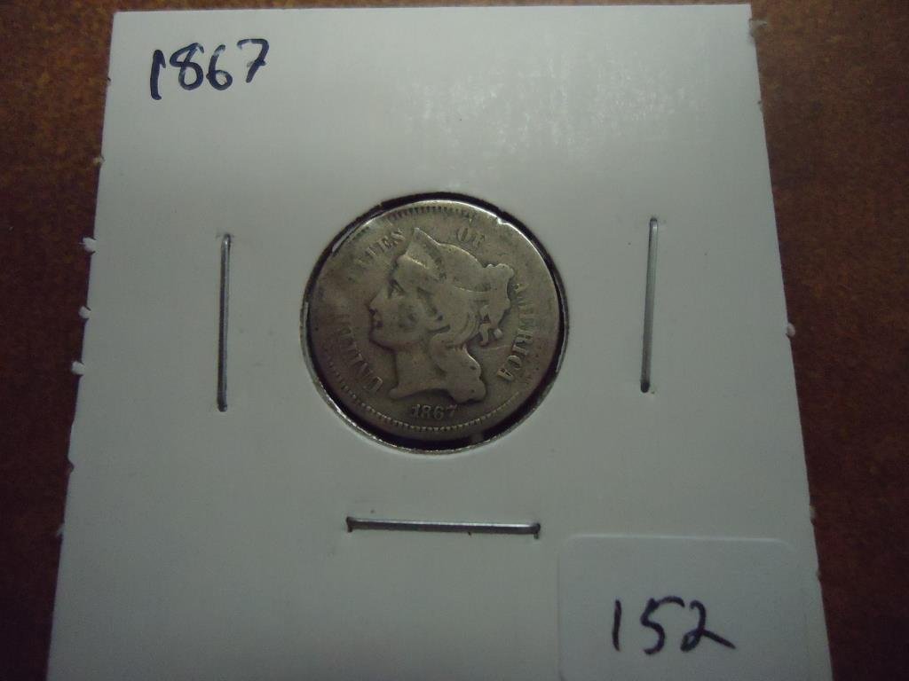 1867 THREE CENT PIECE (NICKEL) (1 of 2)