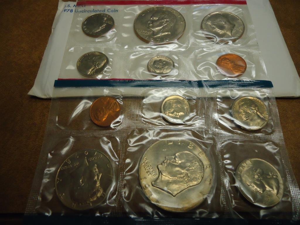 1978 US MINT SET (UNC) P/D (WITH ENVELOPE) (1 of 2)