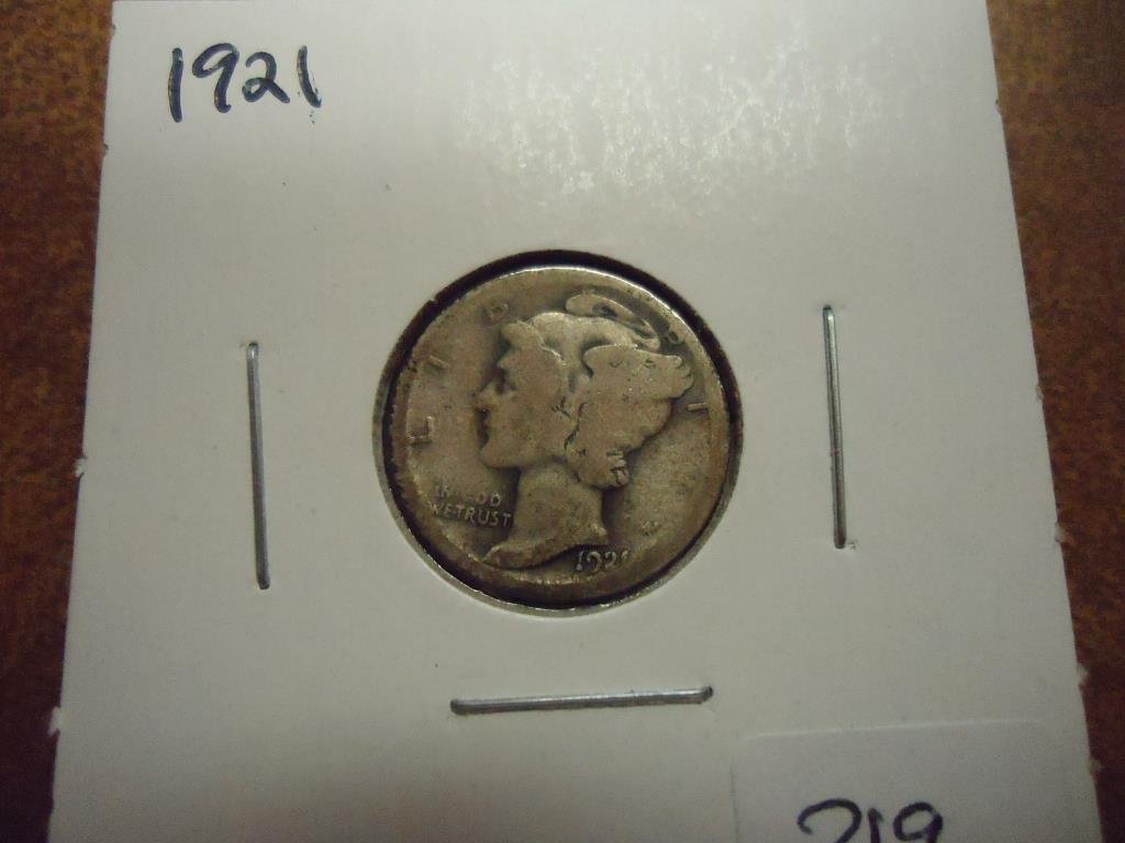 1921 MERCURY DIME KEY DATE (1 of 2)
