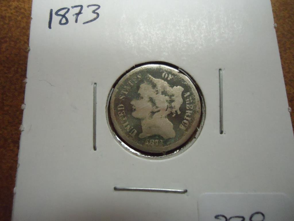 1873 THREE CENT PIECE (NICKEL) (1 of 2)