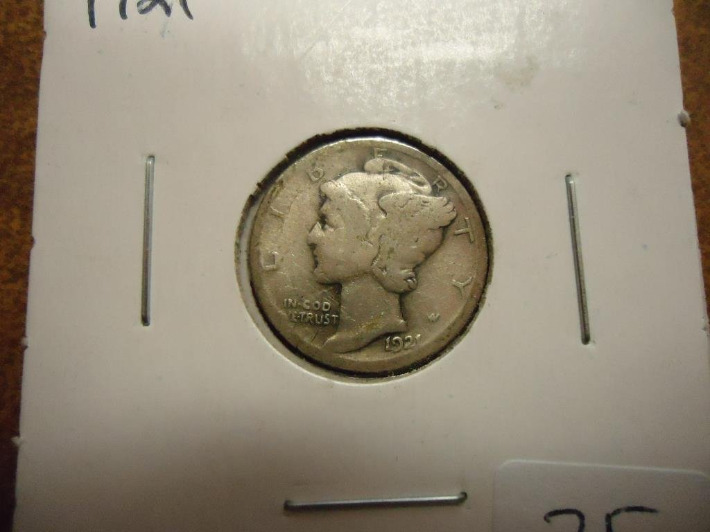 1921 MERCURY DIME KEY DATE (1 of 2)