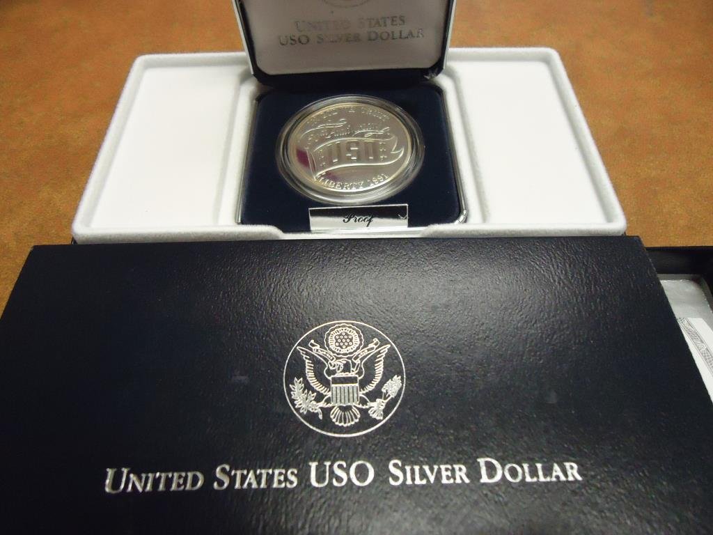 1991-S USO PROOF SILVER DOLLAR ORIGINAL US MINT (1 of 2)