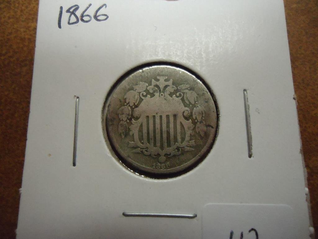 1866 SHIELD NICKEL (1 of 2)