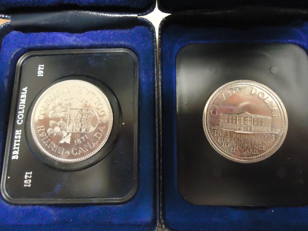 1971 & 1973 CANADA DOLLAR'S  UNC BRITISH COLUMBIA AND (1 of 2)