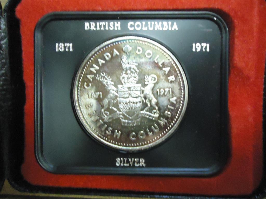 1971 CANADA BRITISH COLUMBIA SILVER DOLLAR PROOF .3750 (1 of 2)