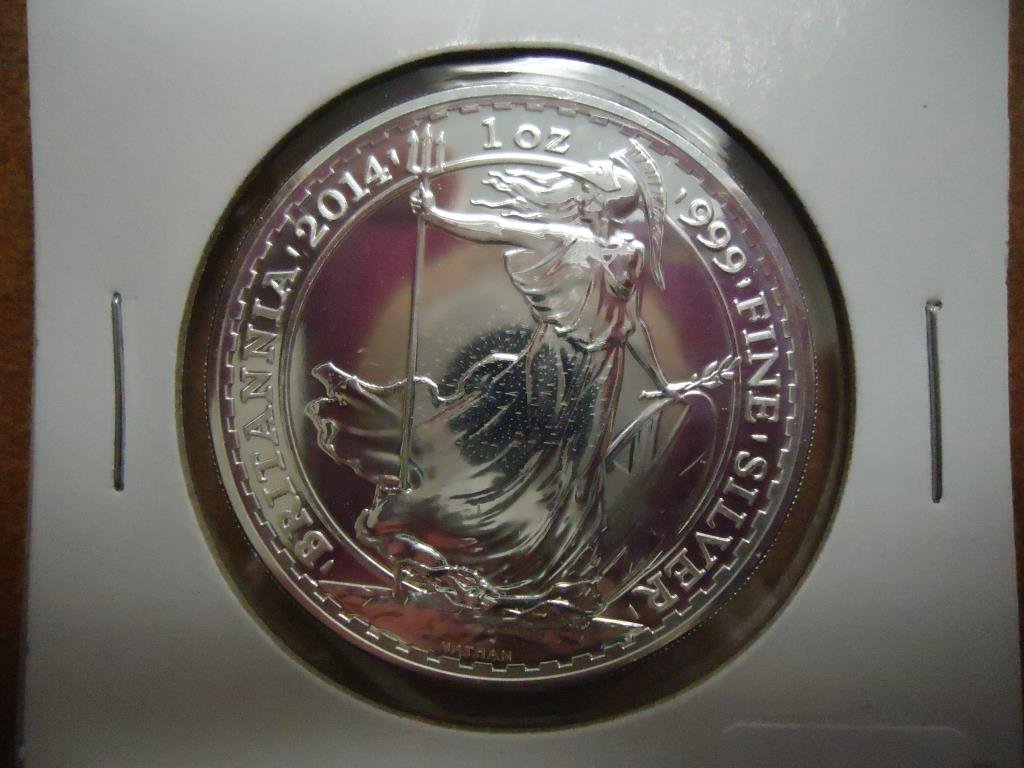 2014 UNITED KINGDOM SILVER 2 POUND BRITANNIA (PFL) (1 of 2)