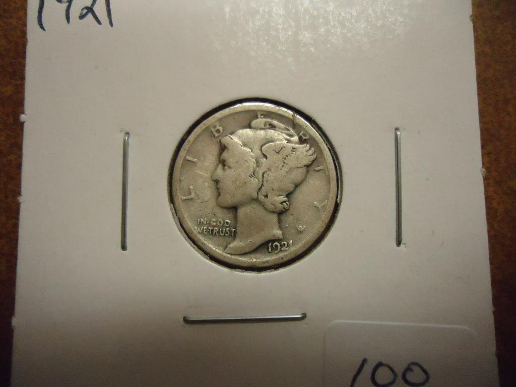 1921 MERCURY DIME KEY DATE (1 of 2)