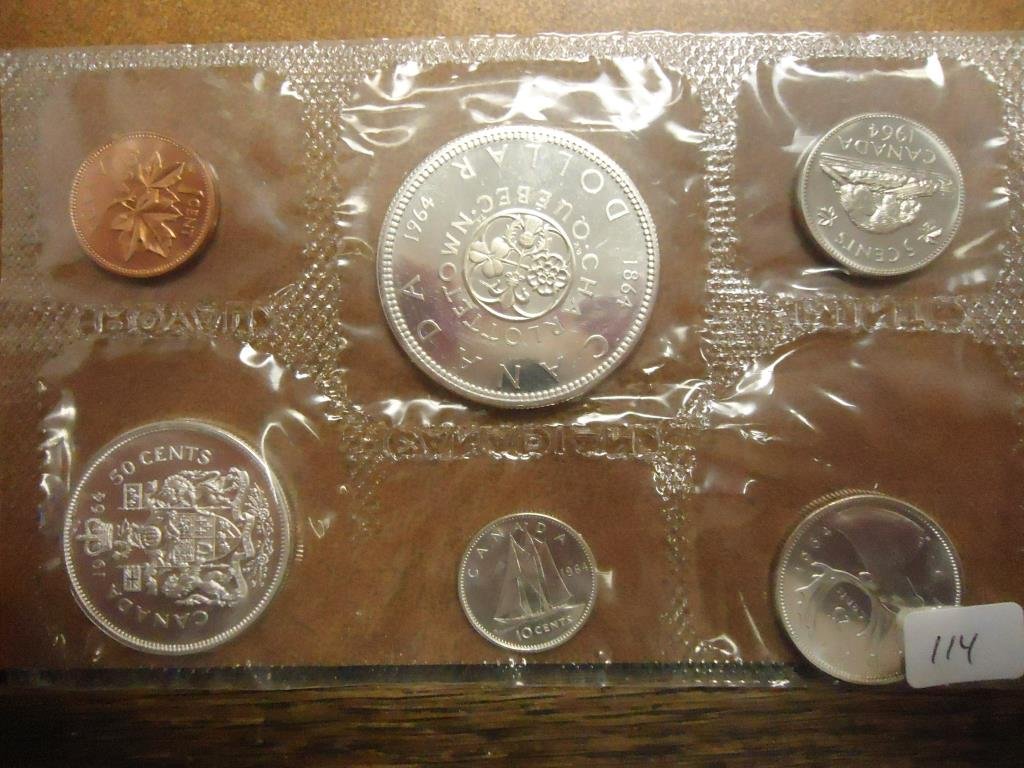 1964 CANADA SILVER (PF LIKE) SET NO ENVELOPE (1 of 2)