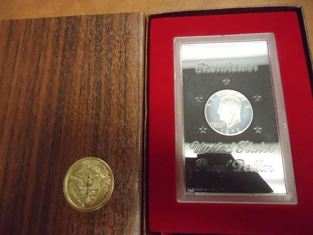 1972-S IKE SILVER DOLLAR PROOF (BROWN PACK) (1 of 2)