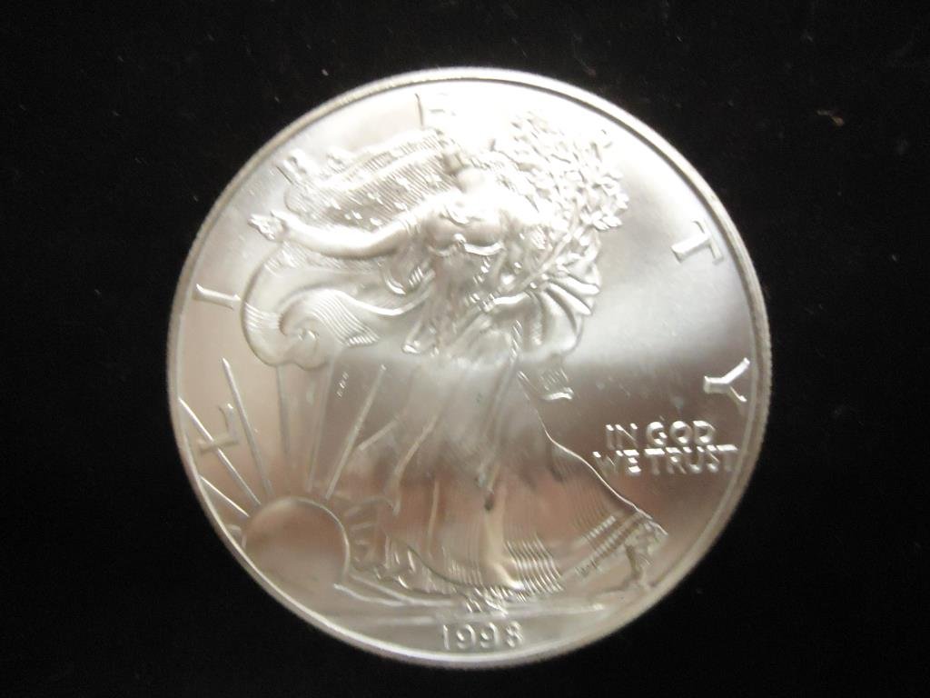 1998 AMERICAN SILVER EAGLE UNC (1 of 2)
