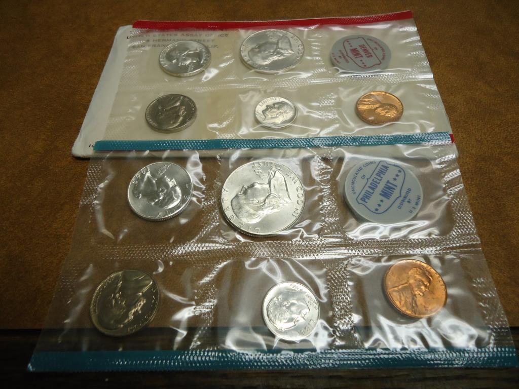 1963 SILVER US MINT SET (UNC) P/D (WITH ENVELOPE) (1 of 2)
