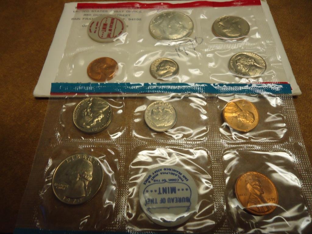 1970 US MINT SET (UNC) P/D/S (WITH ENVELOPE) 40% SILVER (1 of 2)