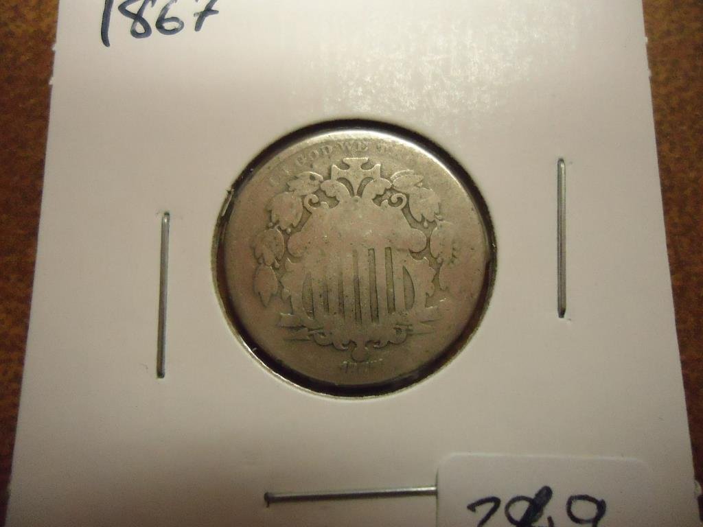 1867 SHIELD NICKEL (1 of 2)