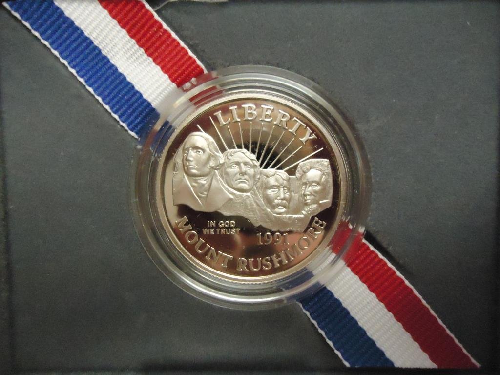 1991-S MT. RUSHMORE PROOF HALF DOLLAR ORIGINAL US MINT (1 of 2)