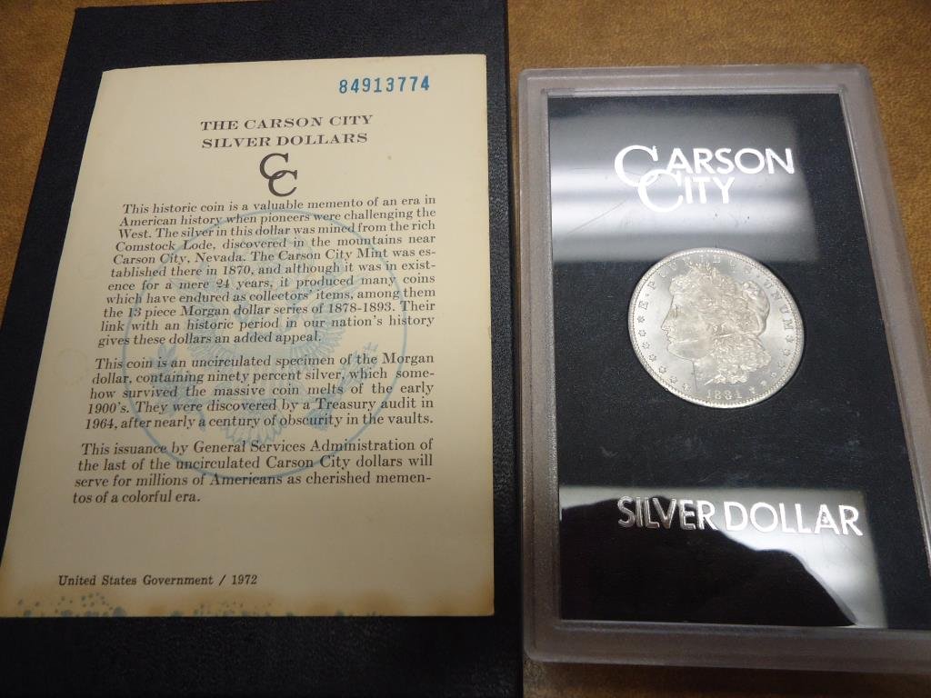 1884-CC GSA MORGAN SILVER DOLLAR (UNC) WITH ORIGINAL US (1 of 2)