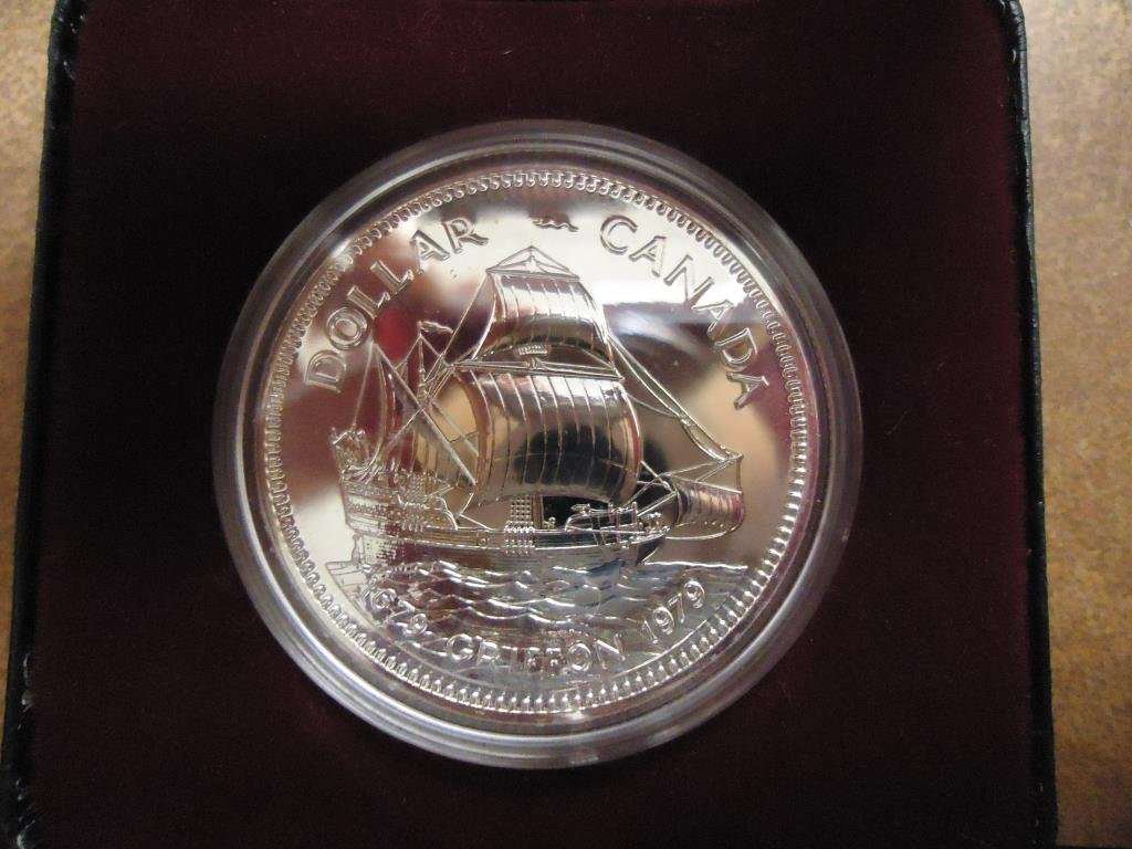 1979 CANADA GRIFFON SILVER DOLLAR PROOF .3750 OZ. ASW, (1 of 2)
