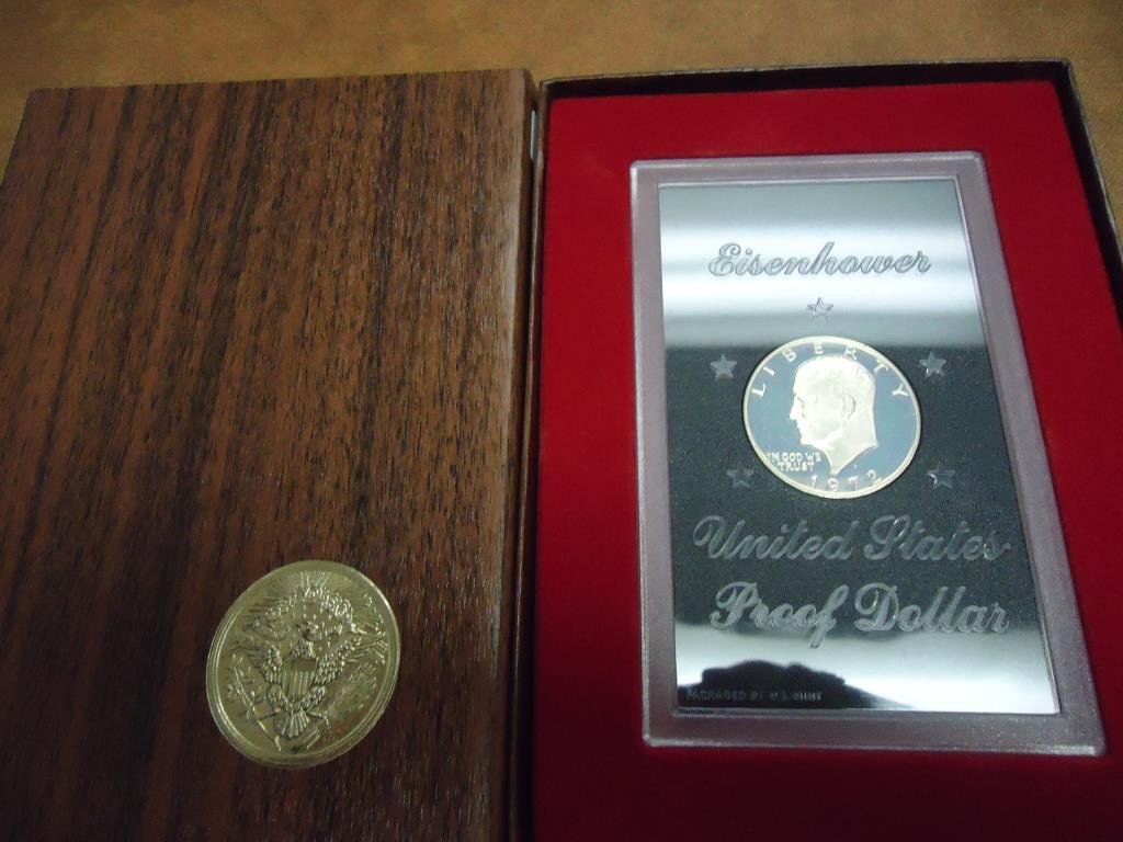 1972-S IKE SILVER DOLLAR PROOF (BROWN PACK) (1 of 2)