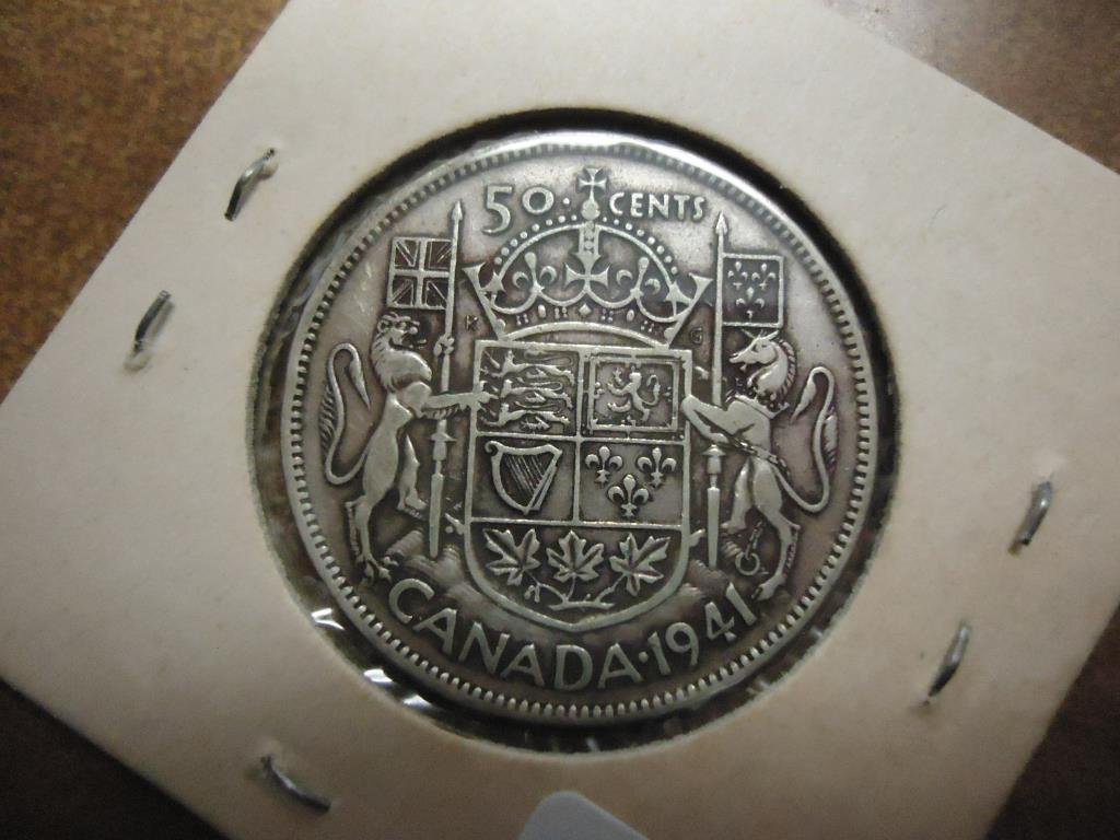 1941 CANADA SILVER 50 CENTS (1 of 2)