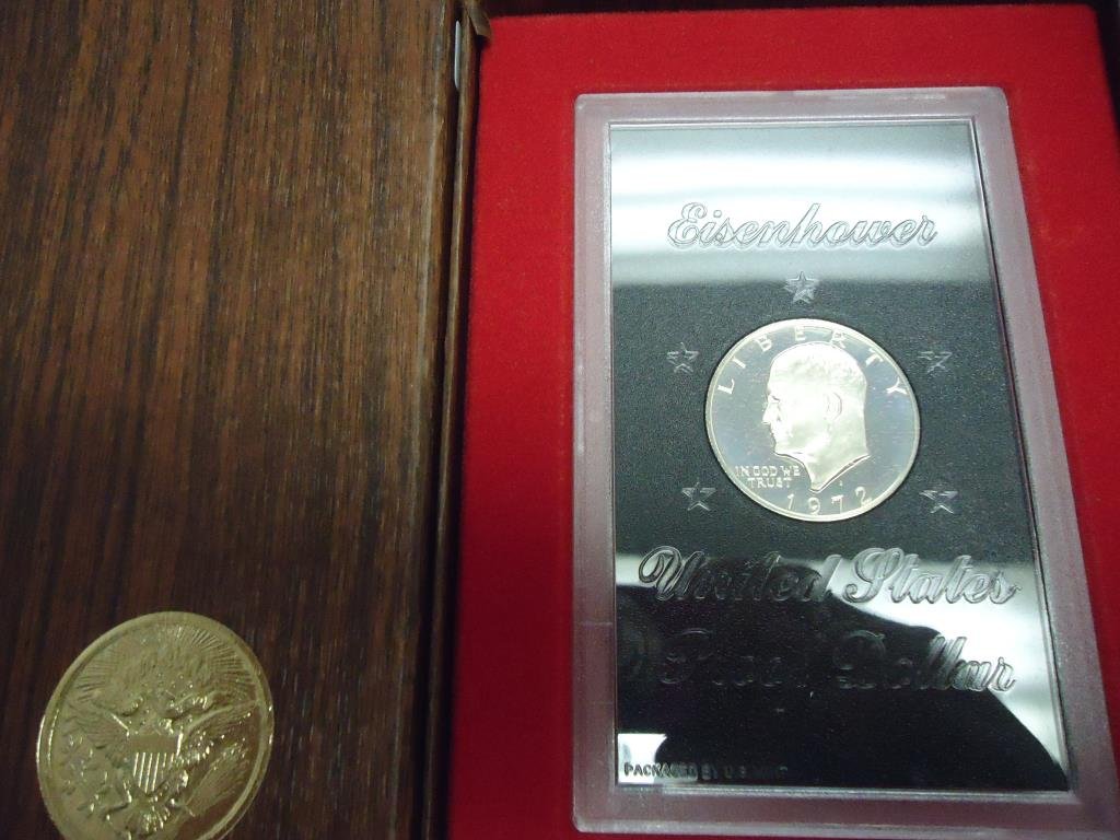 1972-S IKE SILVER DOLLAR PROOF (BROWN PACK) (1 of 2)
