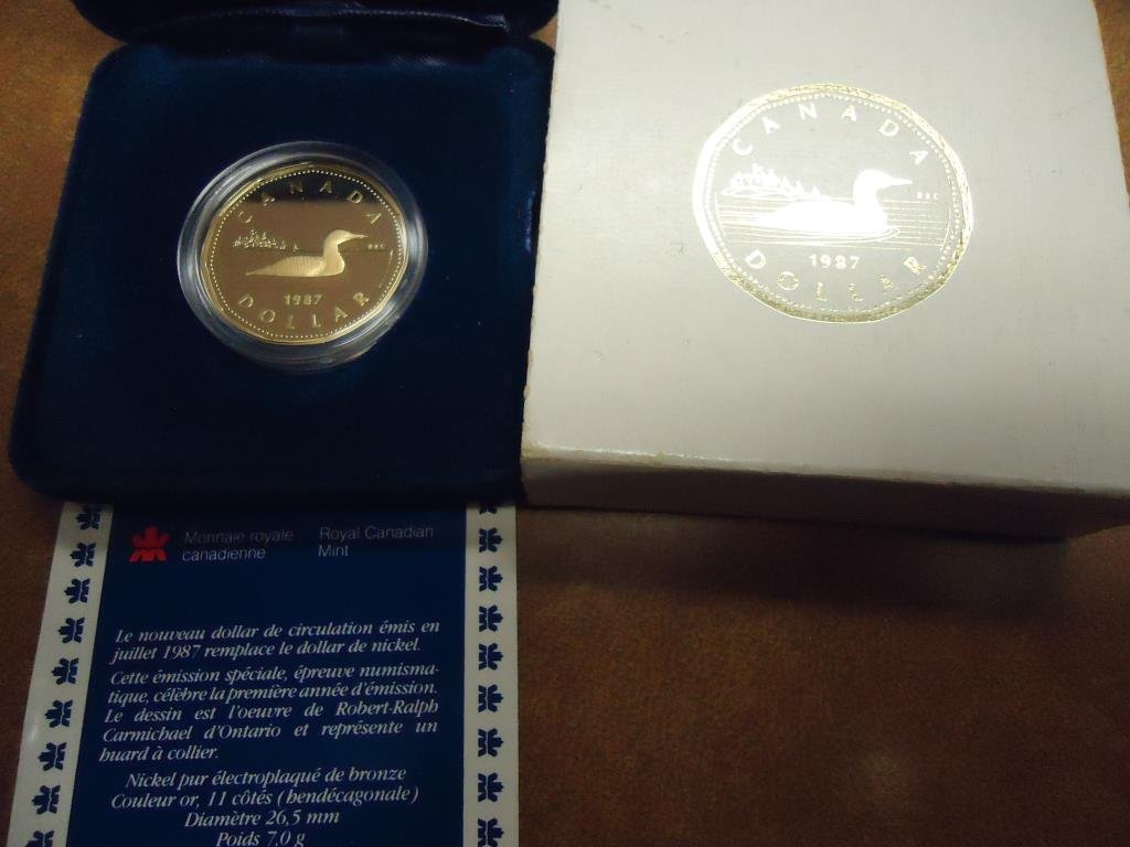 1987 CANADA SPECIAL PROOF EDITION LOON DOLLAR ORIGINAL (1 of 2)