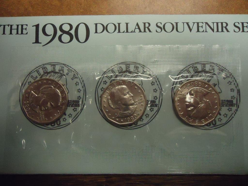 1980 SBA DOLLAR SOUVENIR SET P/D/S WITH ENVELOPE (1 of 2)