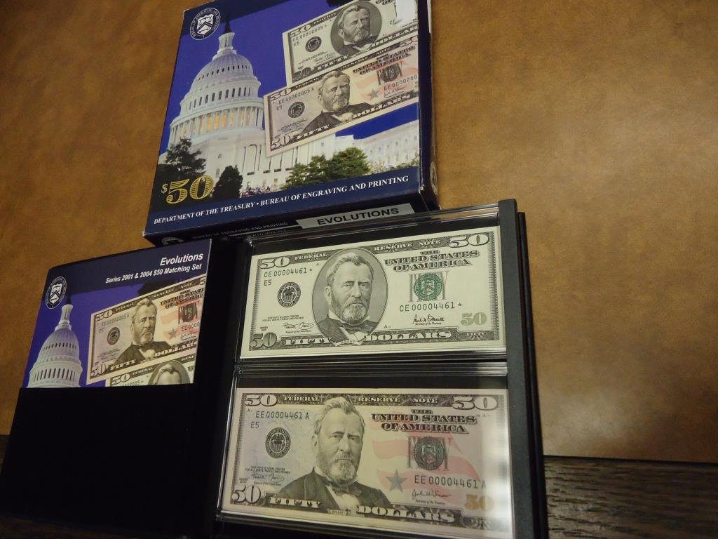 BUREAU OF ENGRAVING EVOLUTIONS $50 SET SEE DESCR. (1 of 2)